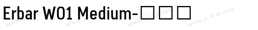 Erbar W01 Medium字体转换